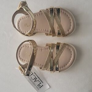 The Children's Place Shiny Gold Sandals